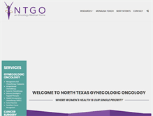 Tablet Screenshot of northtxgynonc.com